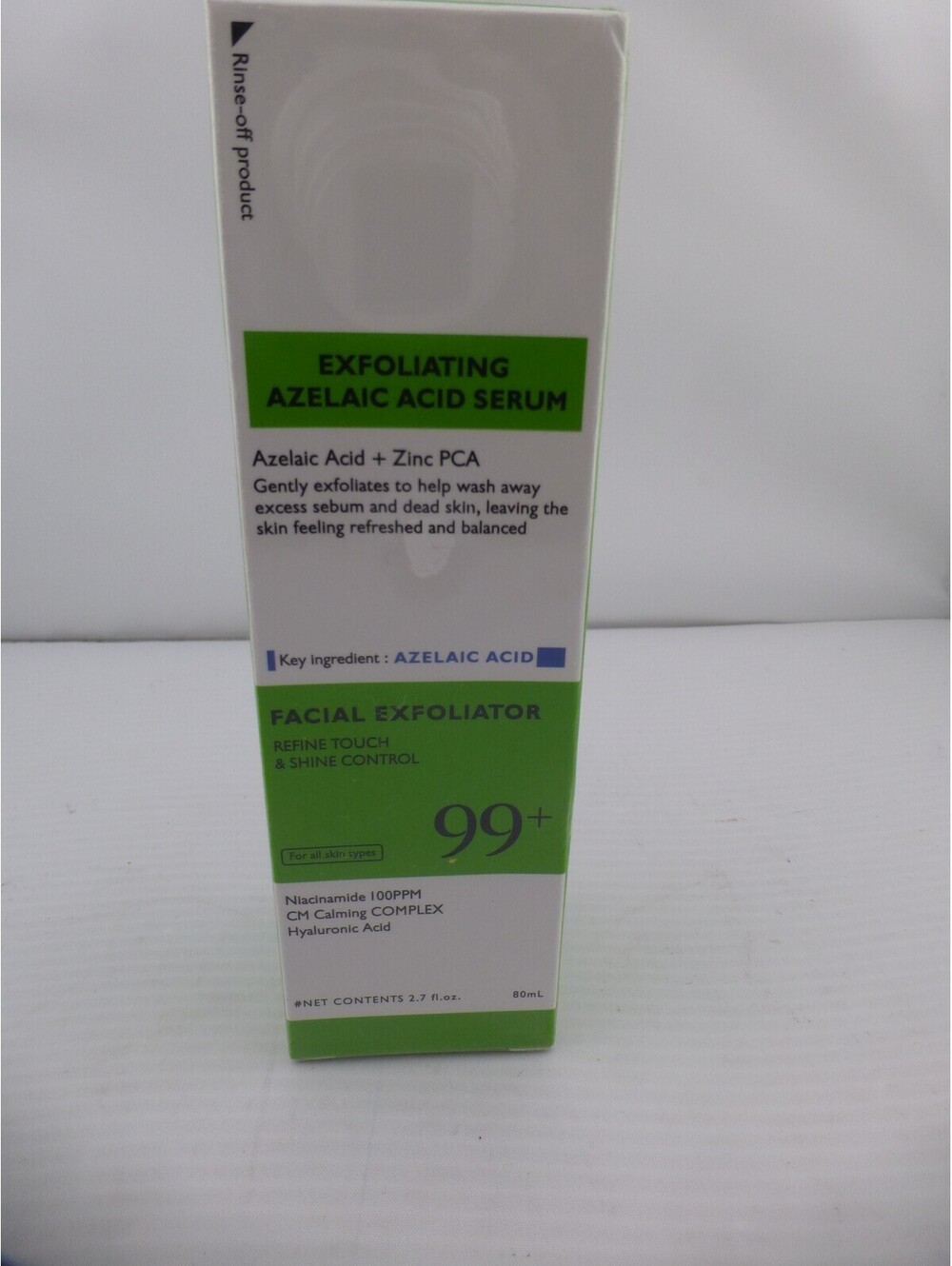 Exfoliating Azelaic Acid Serum Facial Exfoliator Zinc PCA Niacinamide 80ml NewR1